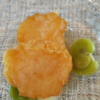 鉄板焼 銀明翠 - 湯葉で巻いた海老真薯