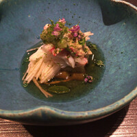 Cuisine SHINGO 日本橋 - 焼きナスと毛蟹