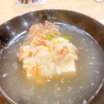 蕎麦割烹  倉田 - 毛蟹、豆腐、アスパラ、銀餡