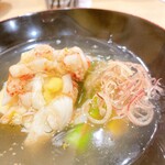 蕎麦割烹  倉田 - 毛蟹、豆腐、アスパラ、銀餡