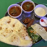 インド宮廷料理 Mashal - ランチのＢセット（カレー２種類付き）