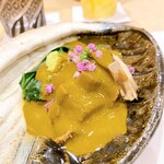 蕎麦割烹  倉田 - 房州産　雌貝鮑　500ｇ　アワビ肝ソース