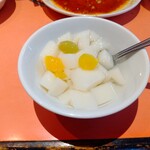 蘭苑飯店 - 小皿サービス（杏仁豆腐）