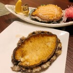 緑水亭 勝浦別館 翠海 - 鮑二種　酒蒸し、お造り