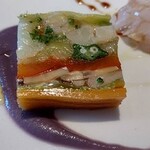 ビステリア サトッロ - テリーヌは数種類のお野菜が入っており色鮮やかで見た目に綺麗