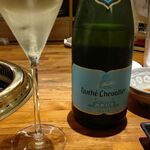 和牛 まつした - ●7周年記念ｺｰｽ9000+飲み放題付1500+追加単品(厚切ﾊﾗﾐ3,900円 切り落とし1500+ｺｰｽﾎﾙﾓﾝ600)+ｽﾊﾟｰｸﾘﾝｸﾞﾜｲﾝ ｶﾞｳﾞｧ5000＝21,500円