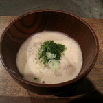 柳家 - １２月食事会　ご飯にかけた自然薯