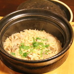 茜彩庵 山水 - 松茸と油揚げの御飯