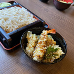 せんがく - もりそばとミニエビ天丼