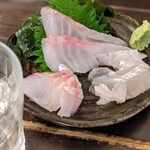 刺し三点盛り♪追酒不可避