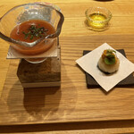 祇をん 段ばた - ガスパチョ　雲丹　道明寺