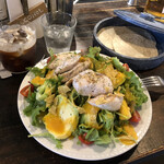 オーチョ タケリア メキシカン - グリルチキンサラダプレート