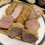 とんかつ ばんぶー - 右奥:特選リブロースカツ