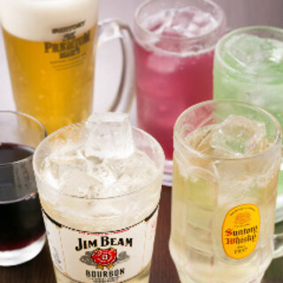 お酒好きに嬉しい《飲み放題》！コースにプラスしてとことん満喫