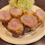 熟成豚 かわむら - 超熟成ヒレかつ定食 (210㌘)