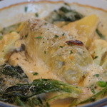 ブラッセリー ラシュレ - (2013.03)４品目：赤牛の春キャベツロール、熊本野菜とともにグラタン風に。