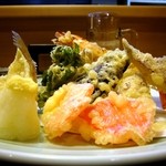 宵のひととき うまし - 天ぷら盛り合わせ＠標高