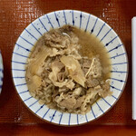 Nakau - 納豆牛小鉢朝食 ¥500 の牛小鉢
