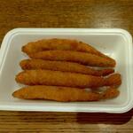 ディオ - 子持ちししゃもフライ(税抜)177円→124円 ※開封後→５匹入っていました (2022.07.02)
