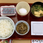 なか卯 - 納豆牛小鉢朝食 ¥500