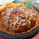 朋 - 朋ハンバーグ デミグラスソース 1080円
            ⁡ハンバーグの量 1.5倍 +470円
            和セット（ライス、みそ汁） +480円