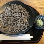 そば切 雨耕庵 - 220630木　北海道　そば切 雨耕庵　もりそば（田舎）太麺850円