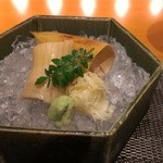 おく村 - たけのこ刺身　徳島産