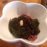 龍寿し - H25.03　ほたるいか   新わかめとながものジュレ添え