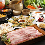 韩式烤猪五花肉套餐 (2人份~)