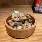 次男坊 - 鶏皮ポン酢（たしか570円）
