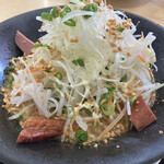 noodle shop arakawa - ブロック状のスモーク鴨がめちゃくちゃ美味い