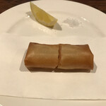 開化亭 - 海老と生姜の春巻き