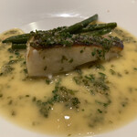 シャントレル - マナガツオのポワレ、ブールブランソース、インゲン