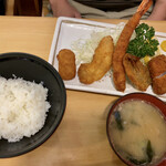 魚河岸 丸天 - フライ盛り合わせ定食
