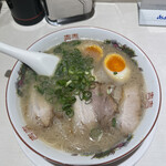 長浜ラーメン 丸羅とんこつ - 本格味玉ラーメン