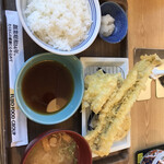 Ebinoya - アナゴ天定食(1290円)