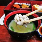 武寿司 - 白子の味噌汁