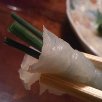 ふく政 - ネギを巻いた図