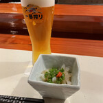 THE 和慶 - お通しの海月ポン酢和えの食感に驚いた！