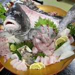 カーサ・タケダ - めちゃくちゃ大きな　コショウダイ　のお造り