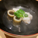 温石 - メバルのお椀　お出汁も本当に美味しいのですがこの管牛蒡の美味しいこと！総身に染み渡りました