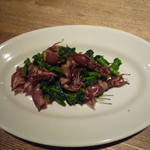 ぢりお - ほたるいかと菜の花の炒め物