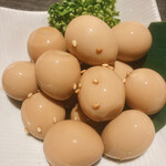 稚内海鮮と地鶏の個室居酒屋 旬蔵 - 〜うずら卵醤油漬〜　580円