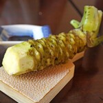 手打ち蕎麦 かね井 - 大きく立派な生山葵
