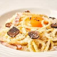 Truffle mushroom cream carbonara