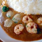 カレー風味すずき - 海老とほたてのカレー