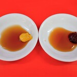 新ちゃん - ぎょうざ　コチュジャンダレとカラシダレ