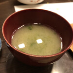 銀寿司 - アオサの味噌汁