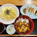 おあしす亭 - おすすめBセット¥790 ギョーザ¥250