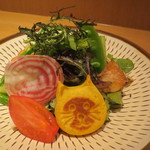 神保町 傳 - えこだねこの野菜畑　どこか狸にも似て（笑）